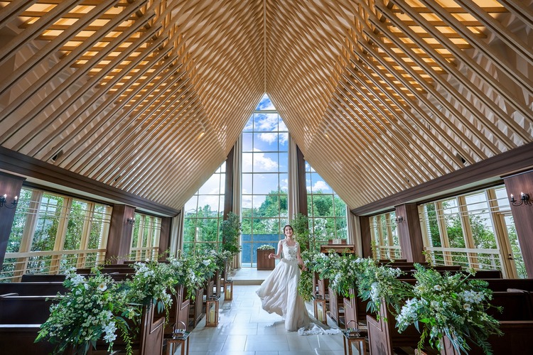 チャペル,ナチュラル,ウッド調,セレモニー